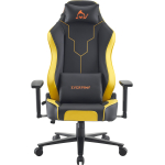 Геймерское кресло Everprof Rapid (Рапид) Экокожа Желтый EP Rapid PU Black Yellow — изображение 2