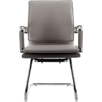 Кресло для посетителей Everprof Nerey (Нэрэй) CF Экокожа Серый EC-07S PU Gray — изображение 2