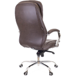 Кресло Everprof Valencia (Валенсия) M Экокожа Коричневый EC-330-2 PU Brown — изображение 3
